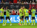 Arsenal's Kai Havertz celebrates scoring against the MLS All-Stars on July 19, 2023