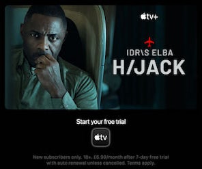 Hijack Apple TV+ creative