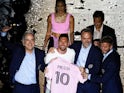 Inter Miami CF forward Lionel Messi is introduced at The Unveil event on July 17, 2023