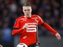 Adrien Truffert in action for Rennes in October 2022