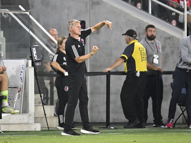 St Louis City head coach Bradley Carnell during the match on July 28, 2023