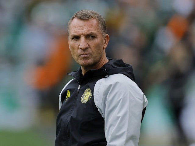 Celtic manager Brendan Rodgers before the match on July 29, 2023