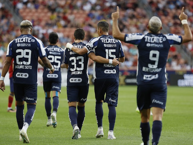 Monterrey players celebrate on July 27, 2023