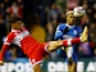 Middlesbrough's Ryan Giles in action with Birmingham City's Juninho Bacuna on January 2, 2023
