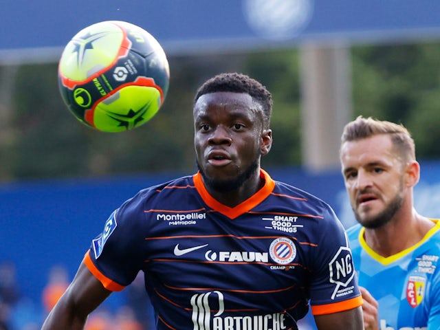 Stephy Mavididi in action for Montpellier HSC in October 2021