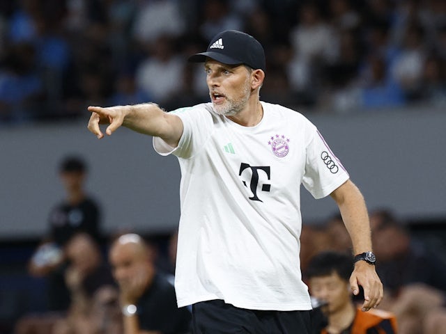 Bayern Munich coach Thomas Tuchel reacts on July 26, 2023