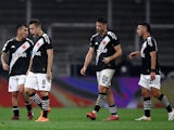 Vasco da Gama's Lucas Piton with teammates look dejected after the match on July 30, 2023