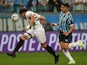 Botafogo defender Adryelson battling with Luis Suarez of Gremio on July 9, 2023