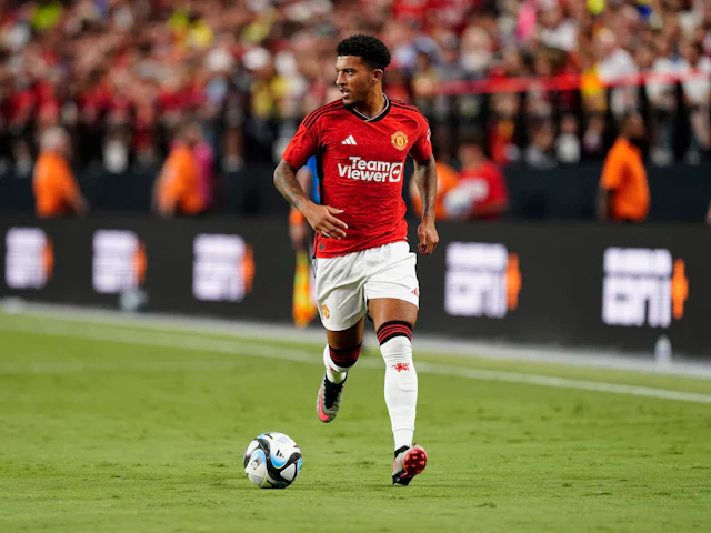 Manchester United attacker Jadon Sancho on July 30, 2023