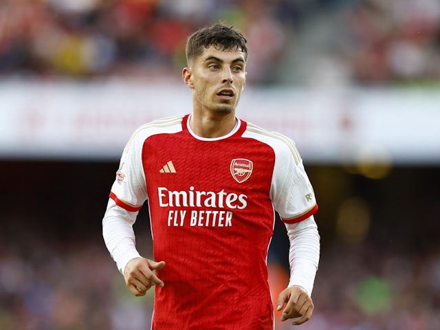 Arsenal's Kai Havertz during the match on August 2, 2023
