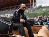 Lewis Hamilton at the Belgian GP on July 30, 2023
