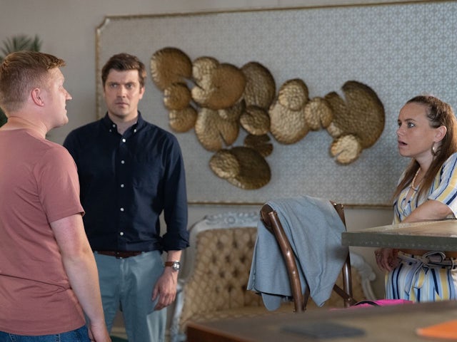 Ches, Henry and Gemma on Coronation Street on August 9, 2023