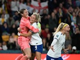 England Women celebrate reaching the World Cup quarter-finals on August 7, 2023