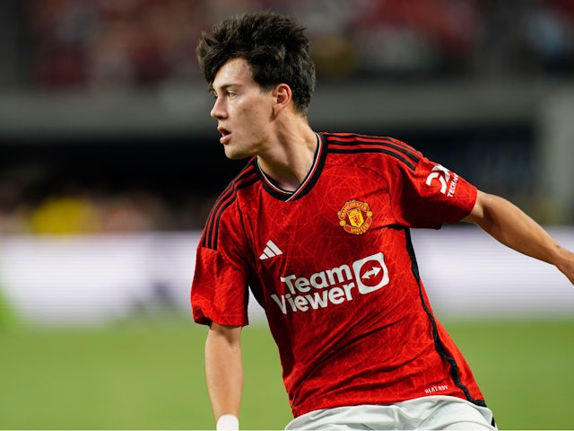Facundo Pellistri in action for Manchester United in August 2023