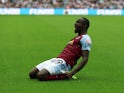 Moussa Diaby celebrates scoring for Aston Villa on August 12, 2023