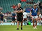 Wales head coach Warren Gatland during the warm up before the match on August 12, 2023