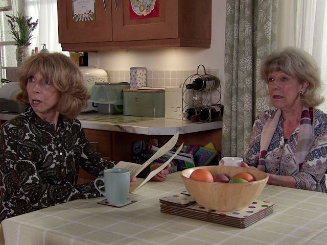 Gail and Audrey on Coronation Street on August 28, 2023