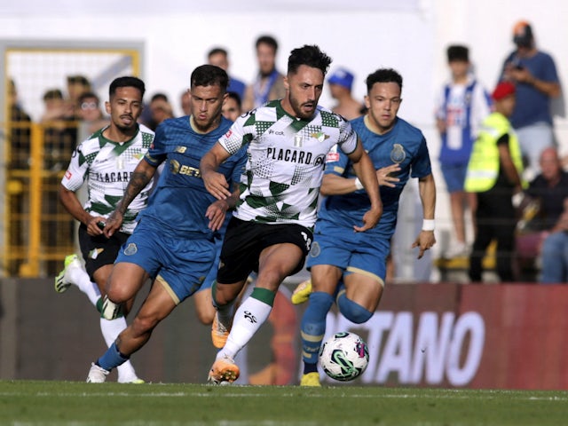 Moreirense's Joao Camacho in action on August 14, 2023