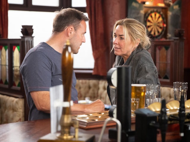 Cassie and Tyrone on Coronation Street on August 30, 2023