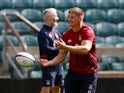 Owen Farrell pictured during England training in August 2023