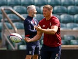 Owen Farrell pictured during England training in August 2023