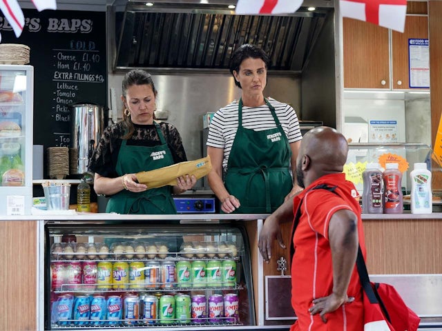 Stacey and Eve on EastEnders on July 31, 2023