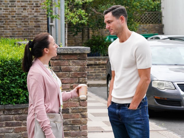 Sonia and Zack on EastEnders on August 7, 2023
