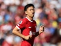 Wataru Endo in action for Liverpool in August 2023