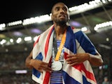 Matthew Hudson-Smith after winning silver in mens's 400m at World Athletics Championships on August 24, 2023.