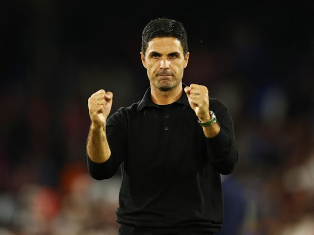 Arsenal manager Mikel Arteta pictured on August 21, 2023