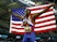 Noah Lyles celebrates winning the men's 200m at the World Athletics Championships on August 25, 2023.