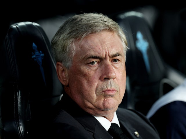 Real Madrid coach Carlo Ancelotti before the match on August 25, 2023