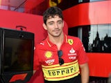 Charles Leclerc at the Italian GP on August 31, 2023