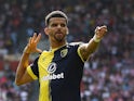 Bournemouth's Dominic Solanke celebrates scoring their first goal on September 2, 2023