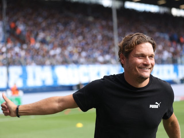 Borussia Dortmund coach Edin Terzic before the match on August 26, 2023