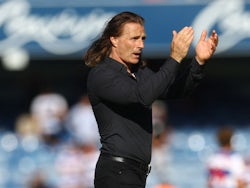 Queens Park Rangers (QPR) manager Gareth Ainsworth reacts after the match on August 19, 2023