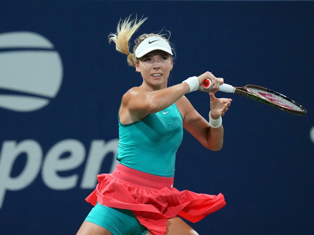 Katie Boulter in action at the US Open on September 2, 2023