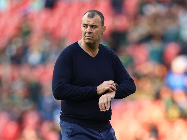 Argentina head coach Michael Cheika before the match on July 29, 2023