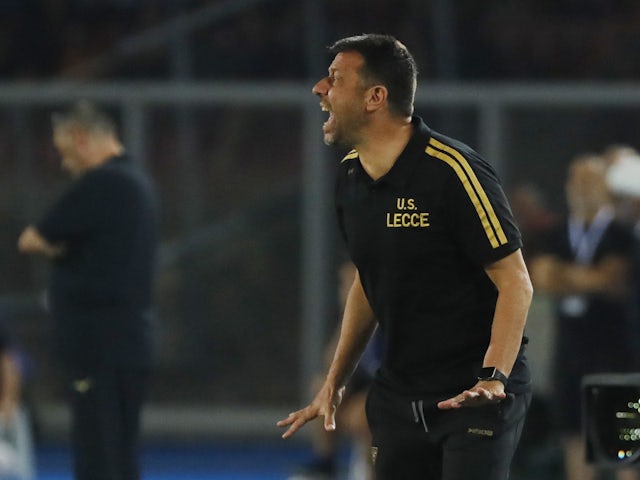 Antrenorul Lecce, Roberto D'Aversa, pe 20 august 2023