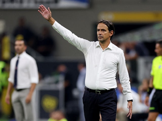 Inter Milan coach Simone Inzaghi on August 19, 2023