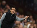Aston Villa manager Unai Emery reacts on August 31, 2023