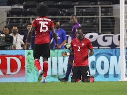 Aubrey David and Naveal Hackshaw with Trinidad and Tobago at the 2021 Gold Cup