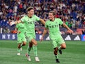 Austin FC forward CJ Fodrey (19) reacts to midfielder Alexander Ring (8) scoring on September 3, 2023