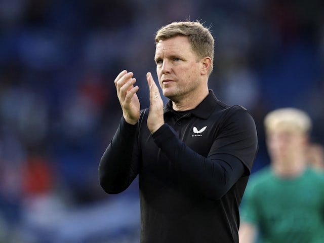 Newcastle United manager Eddie Howe looks dejected after the match on September 3, 2023