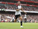 Fulham's Joao Palhinha celebrates scoring their second goal on August 26, 2023