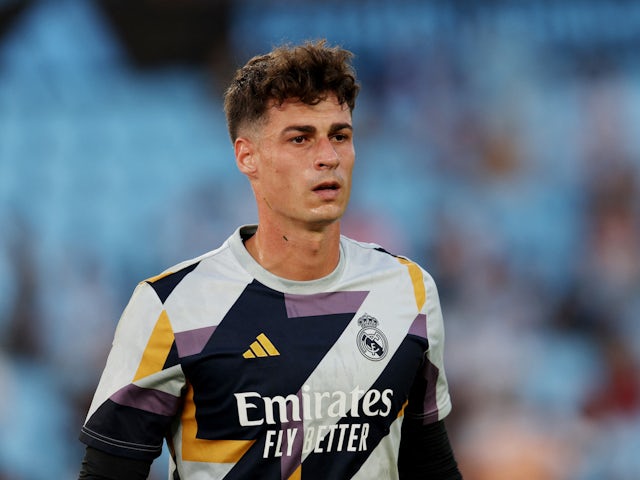 Real Madrid's Kepa Arrizabalaga in action on August 25, 2023
