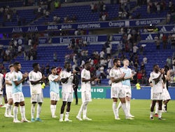 Lyon players look dejected after the match on September 3, 2023