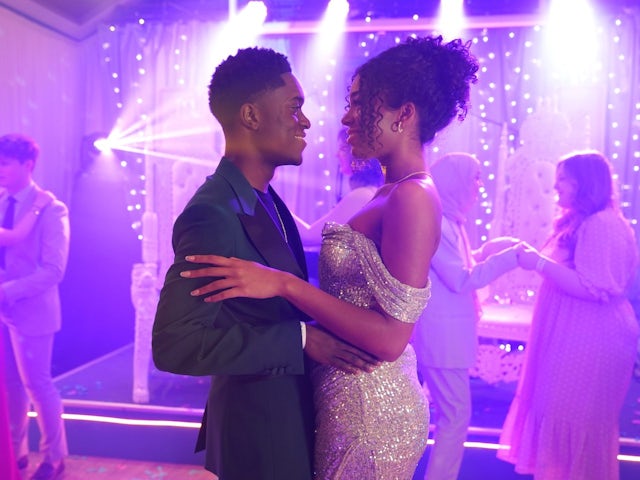 DeMarcus and Vicky on Hollyoaks on July 10, 2023