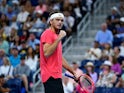 Taylor Fritz reacts at the US Open on September 2, 2023