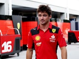 Charles Leclerc at the Singapore GP on September 14, 2023
